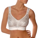 Abecita Michelle Soft Bra. Bh uden bøjle og indlæg. Fint glænsende materiale med diskret mønster. 
 
