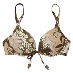 Abecita Green Peace Push-up bra. Formet og vatteret bikinioverdel.

