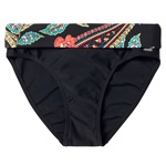 Abecita Black Forest Folded Brief. Bikinitrusse i et smukt paisleymønster med regulerbar kant. 

